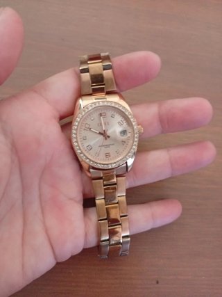 Reloj LEVEL oro rosa con brillantes