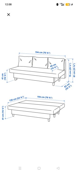 Sofá Cama 3 Plazas Knisa Gris