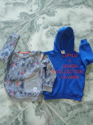Set 2 felpe Lupilu 5-6 anni