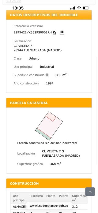 Venta de nave en Fuenlabrada