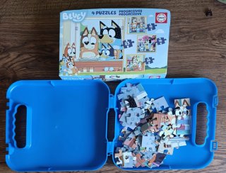4 Puzzles Bluey Educa