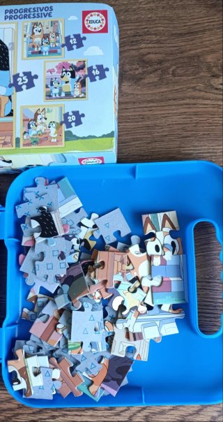 4 Puzzles Bluey Educa