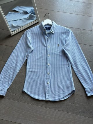 Camicia Ralph Lauren righe azzurre