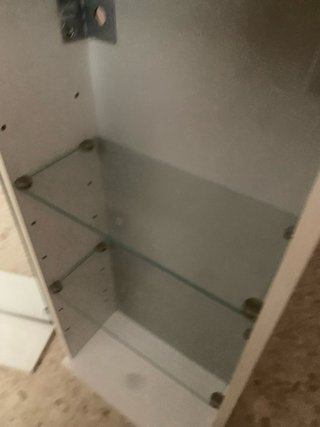 Armario y espejo baño/aseo blanco