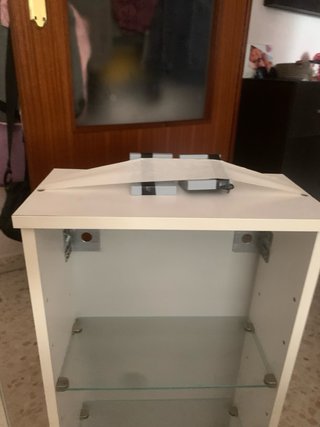 Armario y espejo baño/aseo blanco