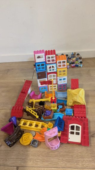 Lotto 11kg Blocchi Costruzione Lego Duplo