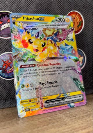 Pikachu EX Teracristal Carta Pokémon 057/217