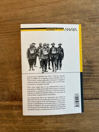 Libro Primera Guerra Mundial, José Emilio Castelló
