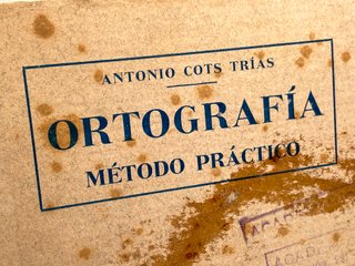 Libro antiguo "Ortografía – Método Práctico"