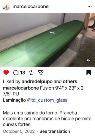 Longboard 9'4 hand-shaped