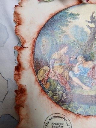 Quadretto Capodimonte Vintage Decorato