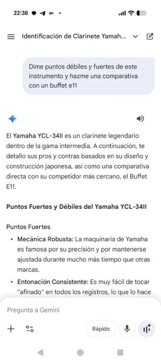 Clarinete Yamaha YCL-34 II Madera años 90