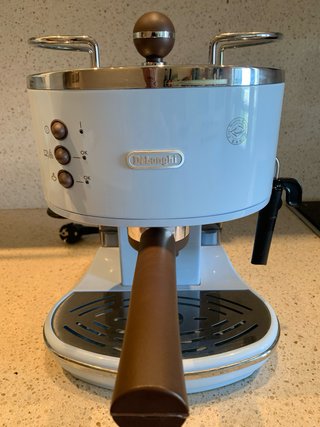 Cafetera Delonghi Icona Vintage Expreso Azul Cielo