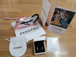 Pendientes Pandora Corazón Oro Rosa