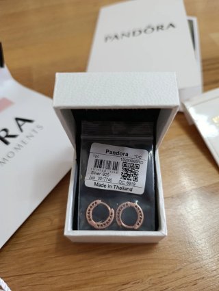 Pendientes Pandora Corazón Oro Rosa