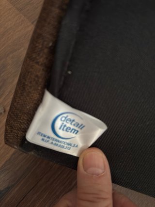 Cabecero de cama tapizado marrón