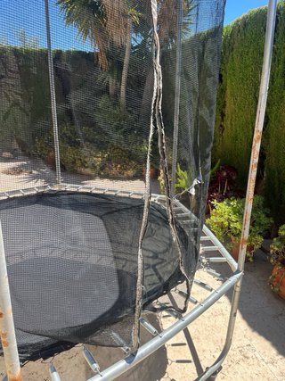 Cama elástica 240cm con red de seguridad