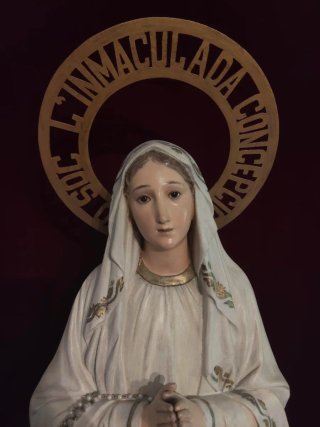 Imagen Virgen de Lourdes gran tamaño.