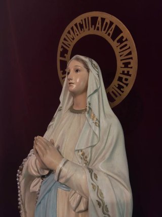 Imagen Virgen de Lourdes gran tamaño.