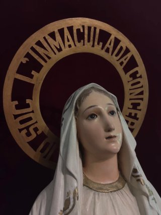 Imagen Virgen de Lourdes gran tamaño.