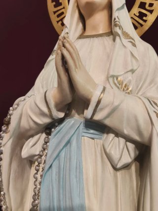 Imagen Virgen de Lourdes gran tamaño.