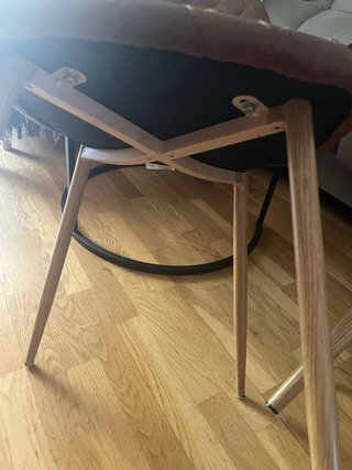 Confezione di 2 sedie in similpelle marrone Maison du Monde