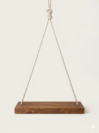 Columpio decorativo madera