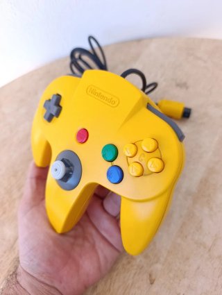 Mando Nintendo 64 n64 original amarillo