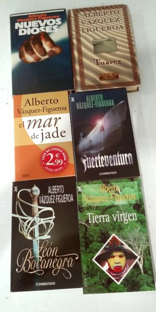 Lote 16 libros de Alberto Vázquez-Figueroa