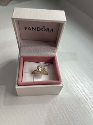 Anillo Pandora Oro Brillante Nuevo