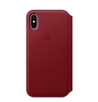 Funda iPhone X/XS Leather Folio Roja