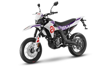 Aprilia SX 125 Supermotard Blanca y Morada