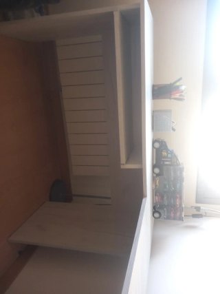 Escritorio L Blanco y Madera