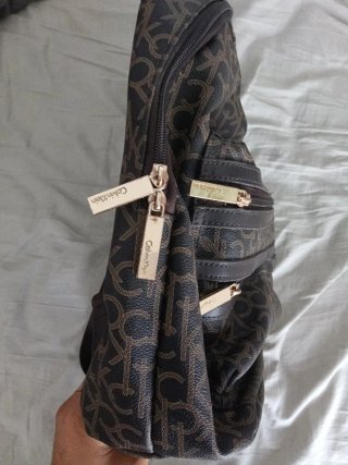 Mochila Calvin Klein Original Marrón y Negra