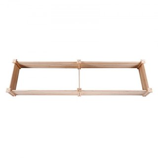 Cama de Jardín Elevada, 7.9 x 2 x 0.8 pies Caja de Plantas de Madera, Cajas de Plantación al Aire Libre con Base Abierta, para Cultivar Flores/Vegetales/Hierbas en el Patio/Jardín/Balcón, Color Ma...