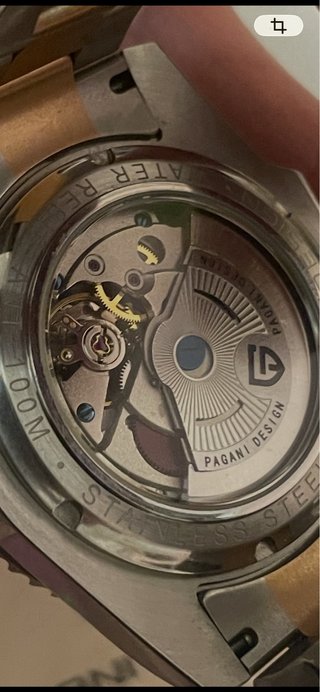 Reloj Pagani Design Automático GMT Negro/Oro