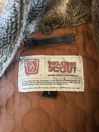 Chaqueta Volcom Top Gun Parches Marrón