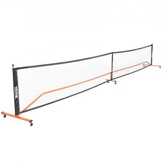 Set de Red de Pickleball, Sistema de Pickleball Portátil de Tamaño Regulamentario de 22FT con Bolsas, Pelotas, Palas, Ruedas y Líneas de Cancha, Marco de Metal Resistente a la Intemperie y Red de ...
