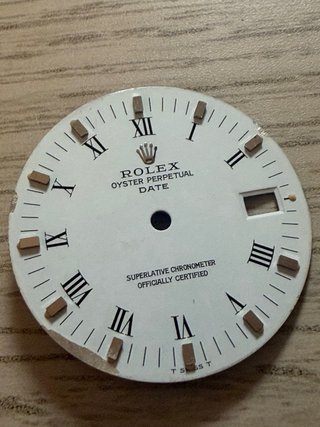 Esfera Rolex Oyster Perpetual Date Blanca