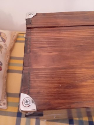 Maleta Antigua Madera Restaurada
