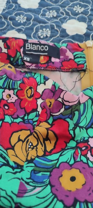 Vestido corto estampado SuiteBlanco