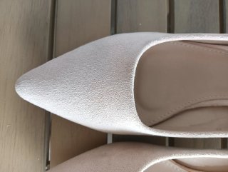 Zapatos salón rosa empolvado