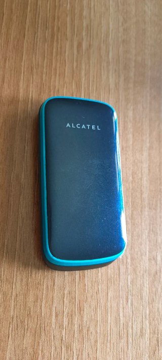 Telefono Mobile Alcatel Blu e Nero