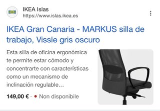 Silla de oficina Markus Ikea