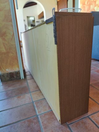 Vetrinetta legno e vetro 150x63x23