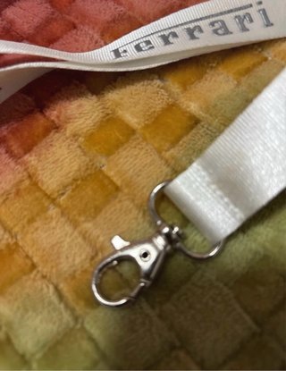 Laccetto Ferrari Bianco con Moschettone