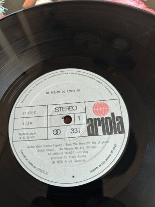 Boney M: Lo Mejor de Boney M disco Vinilo LP 33rpm