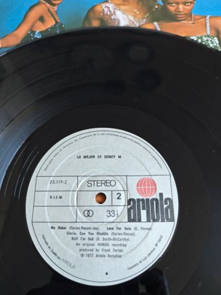 Boney M: Lo Mejor de Boney M disco Vinilo LP 33rpm
