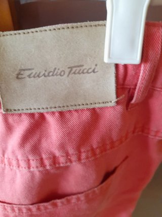 Pantalón vaquero Emilio Tucci rosa caballero