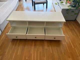 Mueble TV Ikea blanco madera